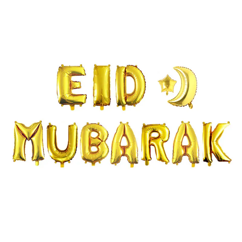 Eid Mubarak Standard Foil Balloons Eid Party Card
