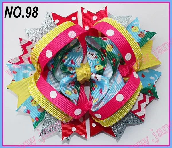free shipping 220pcs NEWEST easter hair bows easte...