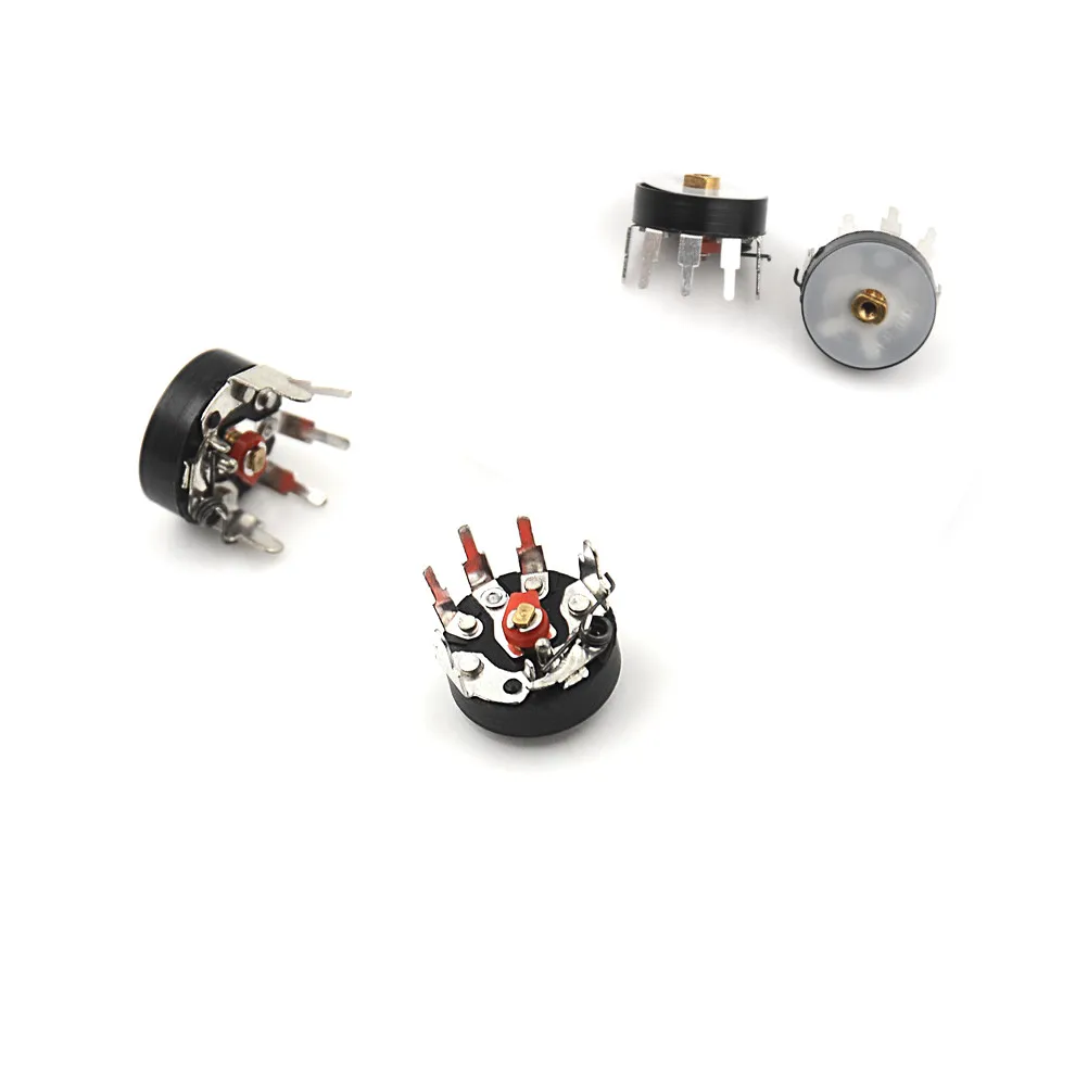 

10PCS Straight Angle Radio Potentiometer Amplifier Volume Potentiometer With Switch RV12MM B503 B50K Power