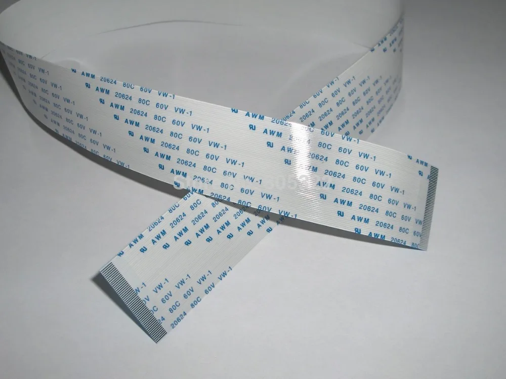 Free shipping FFC Flex Ribbon Cable Same direction 0 5mm pitch 50 pins 100mm AWM 20624 2