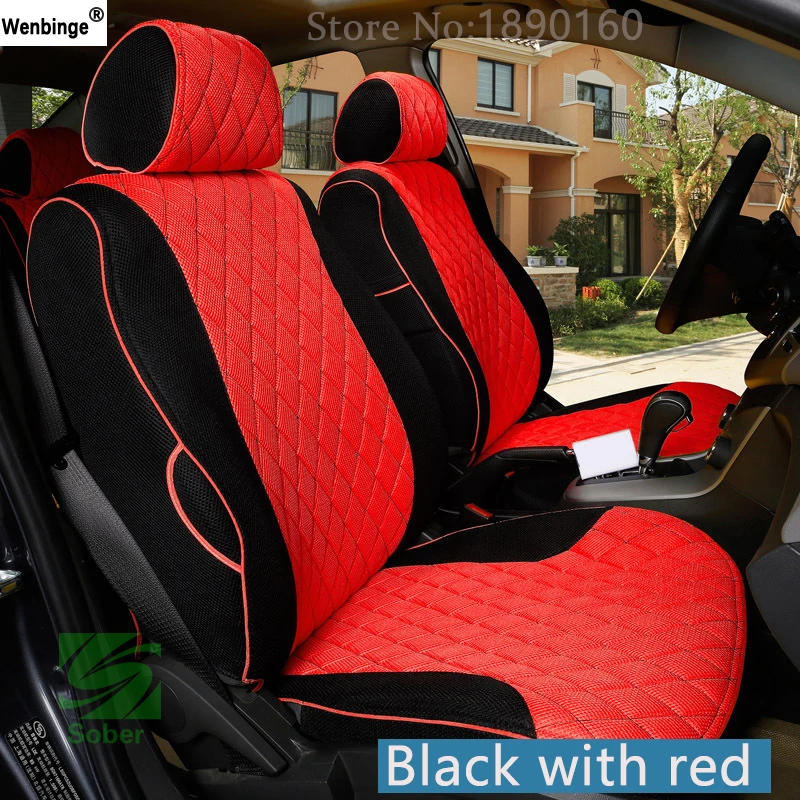 

Special Breathable Car Seat Cover for Jaguar XF XE XJ F-PACE F-TYPE brand firm soft auto accessories car Stickers 3 28