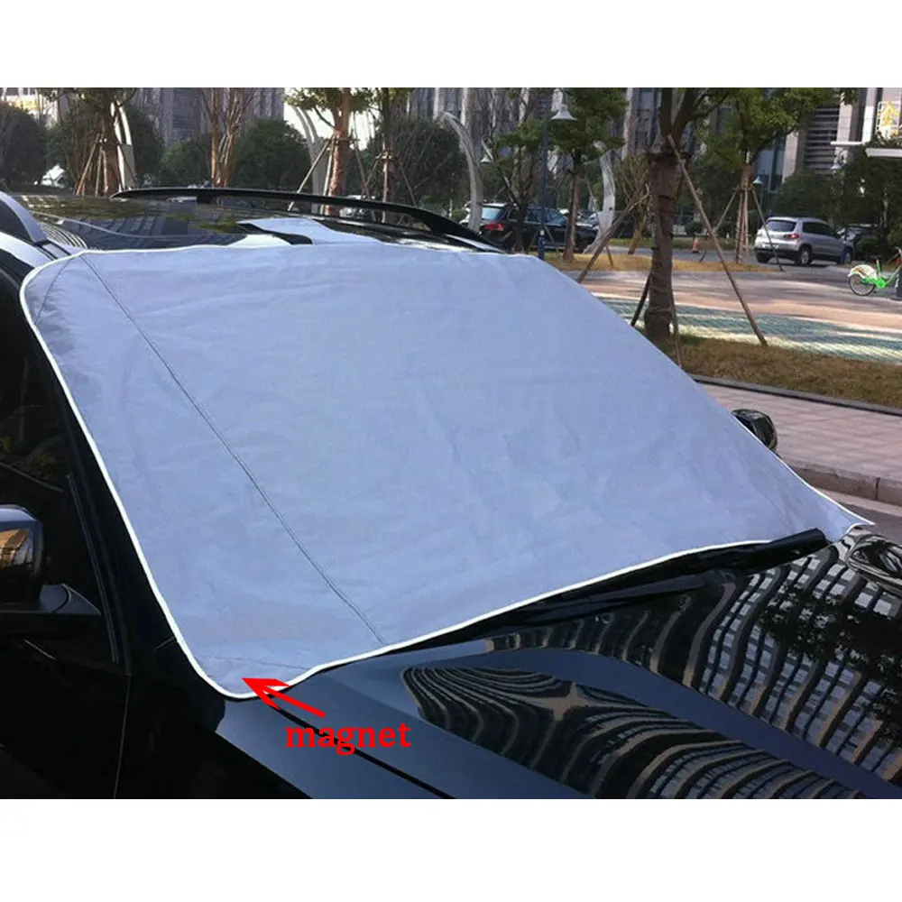 Winter Thick Car Cover Windscreen Cover Mat Snow Ice Frost