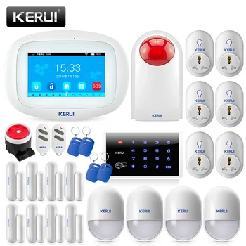 

KERUI K52 GSM Wifi APP Control Alarma Suits For Home Security 4.3 Inch TFT Color Wireless Burglar Seguridad Alarm System