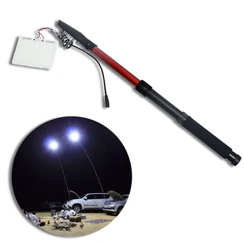 

12V Car Outdoor Telescopic Fishing Rod Lamp with IR Remote for Camping Fishing Travelling Party