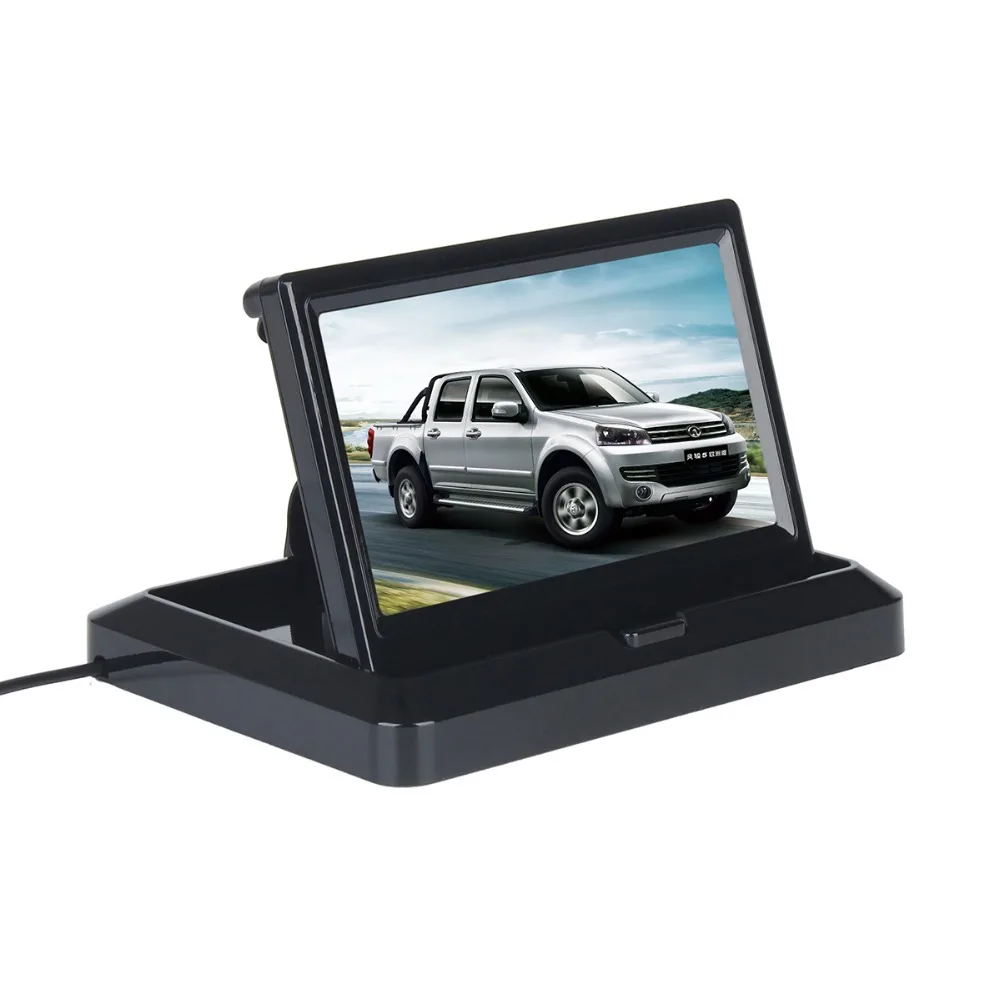 5 дюймов HD (800*480) складной TFT lcd 16:9 цифровой дисплей экран автомобиля заднего вида
