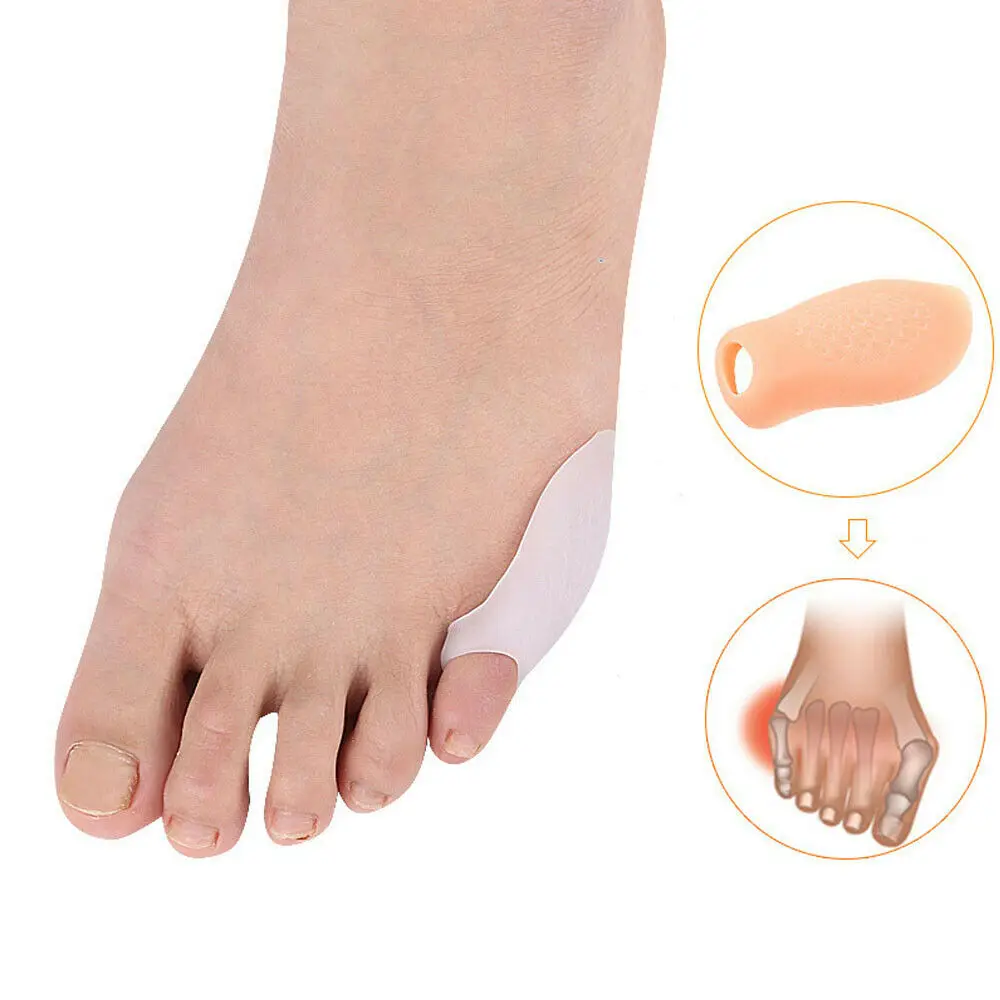 

1 Pair Silicone Foot Care Gel Protector Little Toe corrector Straightener Spreader Correctors Foot Finger Pain Relief