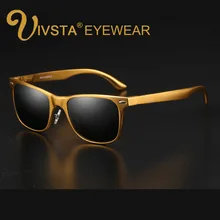 IVSTA алюминиевые поляризационные солнцезащитные очки мужские очки с заклепками Polaroid зеркальные линзы для вождения Al-Mg магния коробка высокого качества