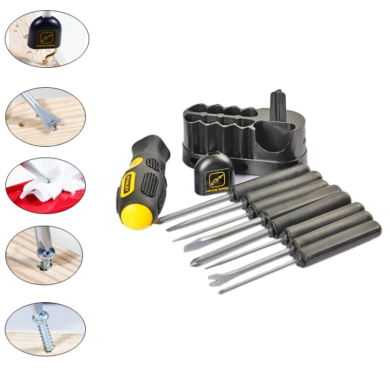 62-511-22 10pcs replaceable head combination screwdriver set des1