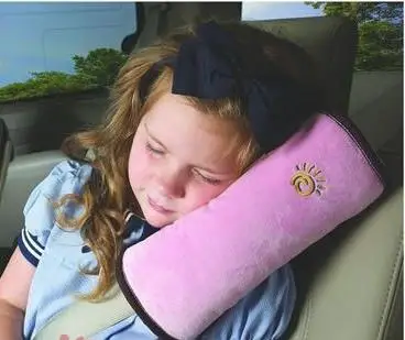 

Children Sleep Cushion Kids Headrest Neck Support Pillow Shoulder Pad For Car Seat Belts Car Styling Pillows