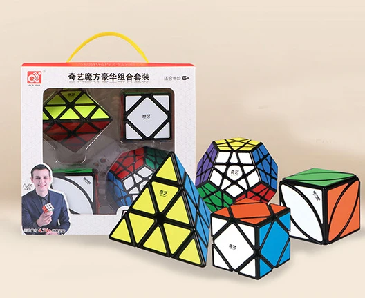 QIYI спидкуб Megaminx Пирамида головоломка Ivy Cube Волшебная головоломка с быстрым кубом набор профессиональные обучающие игрушки для детей Подарки для детей