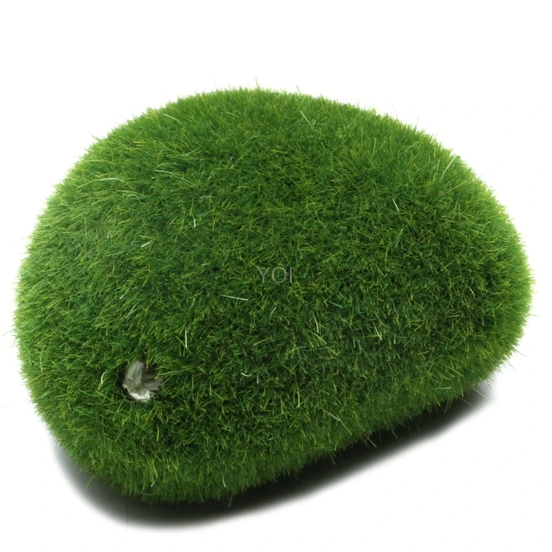 Green Artificial Moss Balls Decorative Stones for Ideal for Vases