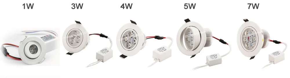 1 шт. светодиодный светильник с регулируемой яркостью 1 Вт 3 Вт 5 Вт 7 Вт 90-770lm размер отверстия 40-95 мм 1,55-3,7 дюйма теплый натуральный чистый белый точечный светильник
