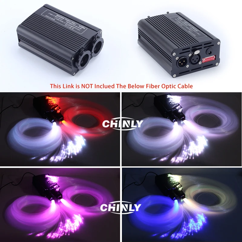 DMX512 волоконно оптический двигатель 32 Вт RGBW светодиодный двойной источник света