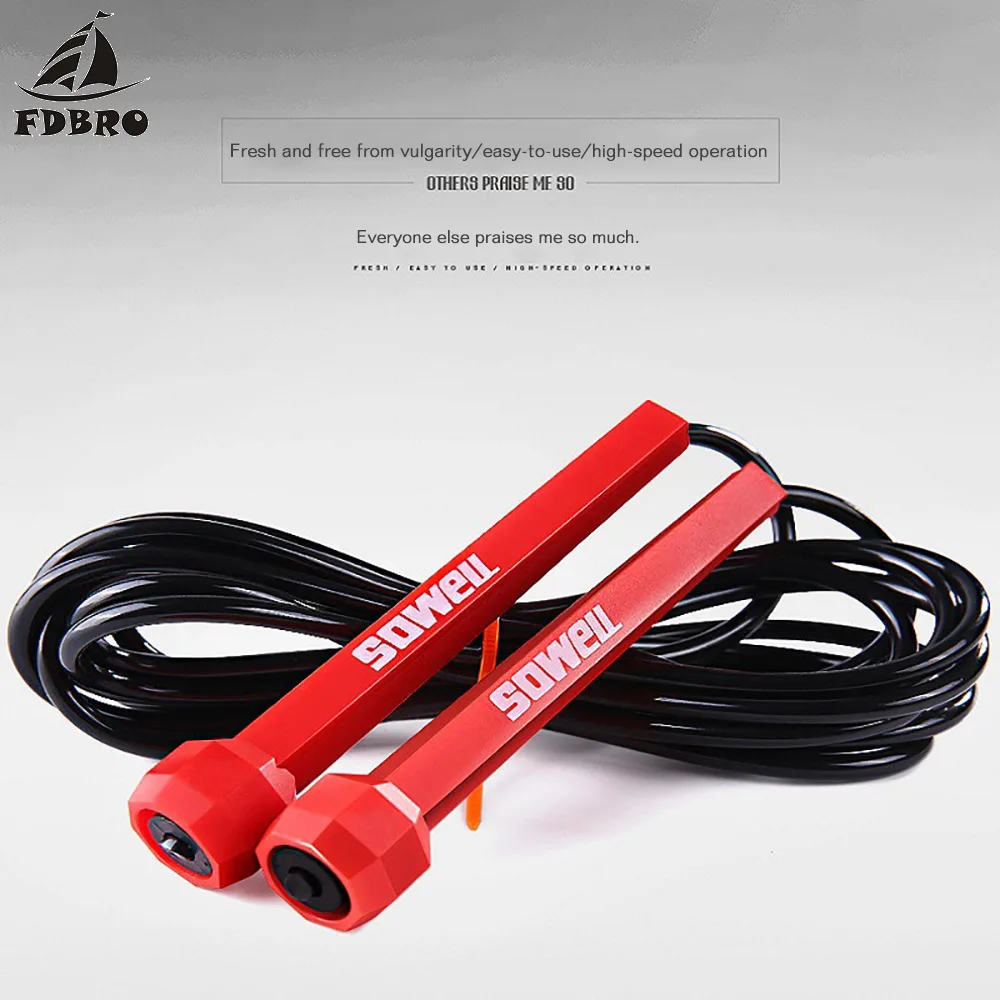 

FDBRO Speed Jumping Rope Professional Technical Jump Fitness Adult Sports Skipping RopeTraining Speed Crossfit Comba Springtouw