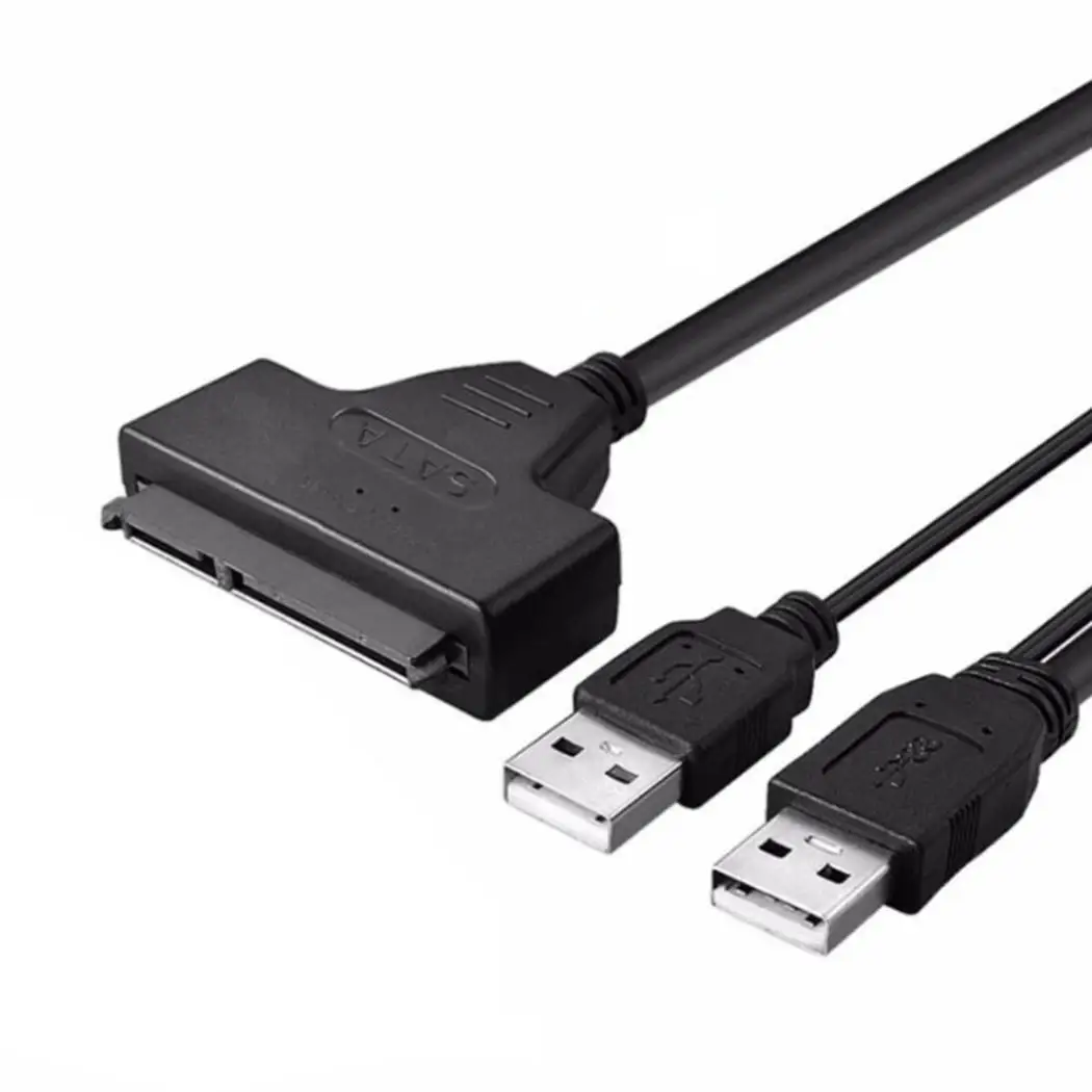 Прочный универсальный 2 usb порта USB 50 см/19 7 дюйма 0 15 + контактов для SATA черный