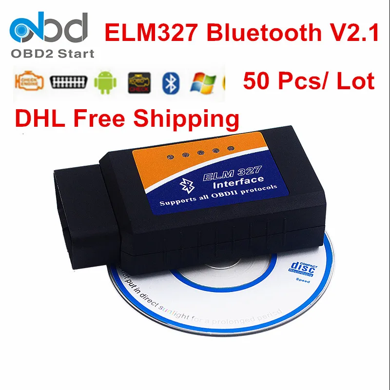 Цена за DHL Бесплатная 50 шт./лот ELM327 Bluetooth адаптер V2.1 версия ELM327 2.1 автомобилей Scan Tool Поддержка 7 OBD2 OBDII протоколы multi -Язык Цена за DHL Бесплатная 50 шт./лот ELM327 Bluetooth адаптер V2.1 версия ELM327 2.1 автомобилей Scan Tool Поддержка 7 OBD2 OBDII протоколы multi -Язык