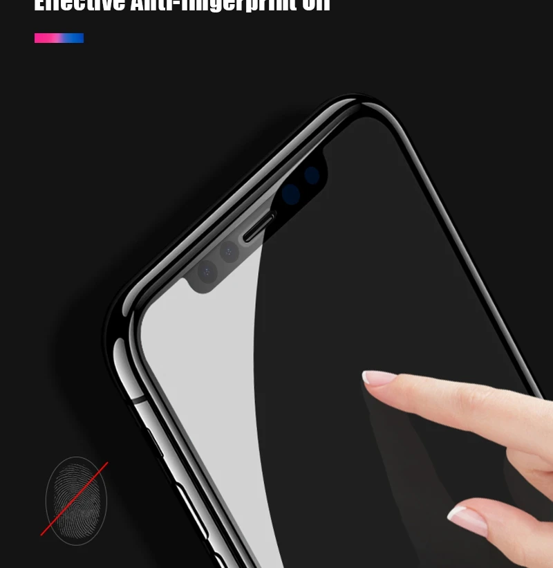 Artisome Glass on the For iPhone 6 6s Screen Protector 6D Edge Full Cover Protective Glass on the For iPhone X 10 7 8 Plus       (6)