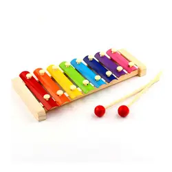 AIYOU деревянные игрушки Детские Дети музыкальный инструмент модные яркие игрушки стучать на фортепиано хладнокровный мозг развивающие