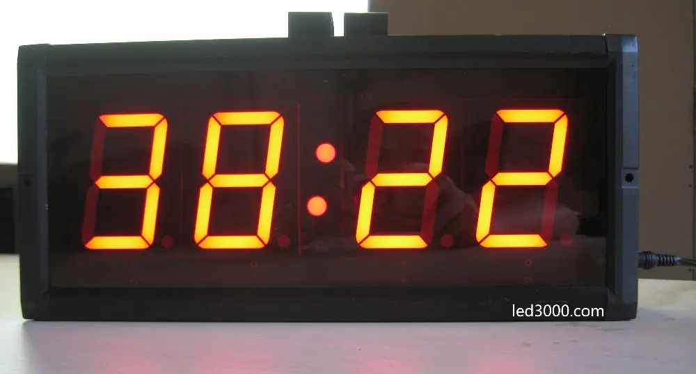 

Big size 3inch high character MM:SS countdown clock with stopwatch double faces LED clock Industrial use muti-function