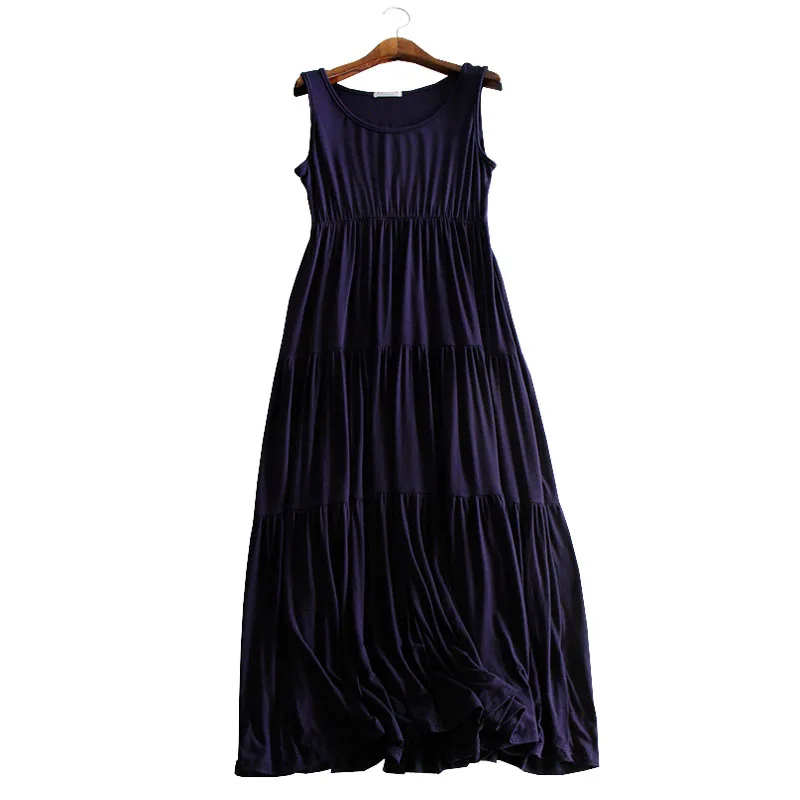 

Modal Long Maternity Dress Pregnancy Clothes Sleeveless Dresses For Pregnant Women Summer Maternity Clothing Gravidas Vestidos