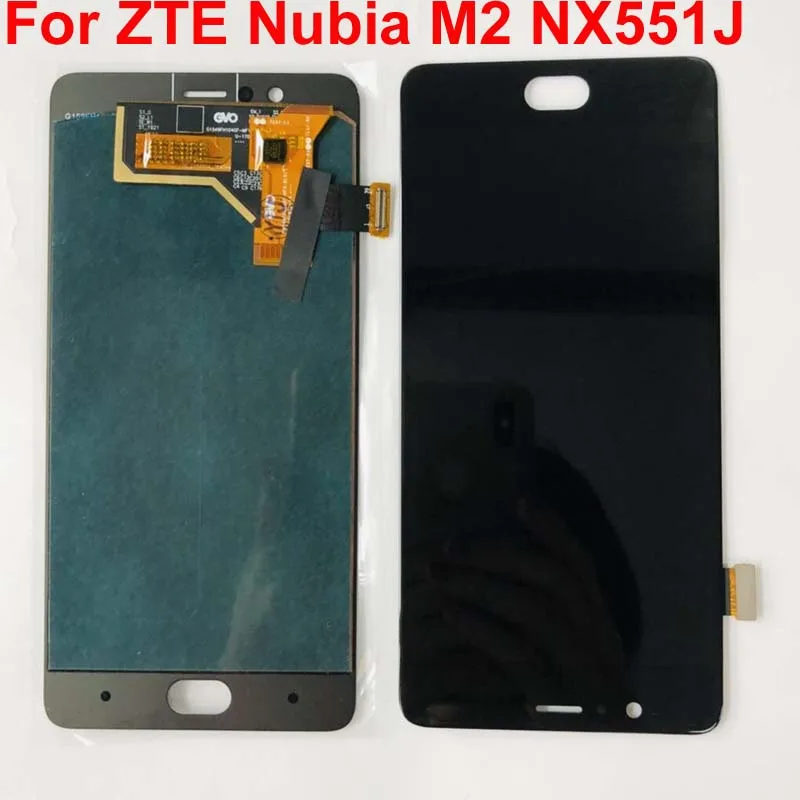 

Black White Amoled LCD Screen LCD Display Touch Screen Digitizer Assembly For ZTE Nubia M2 NX551J NO frame