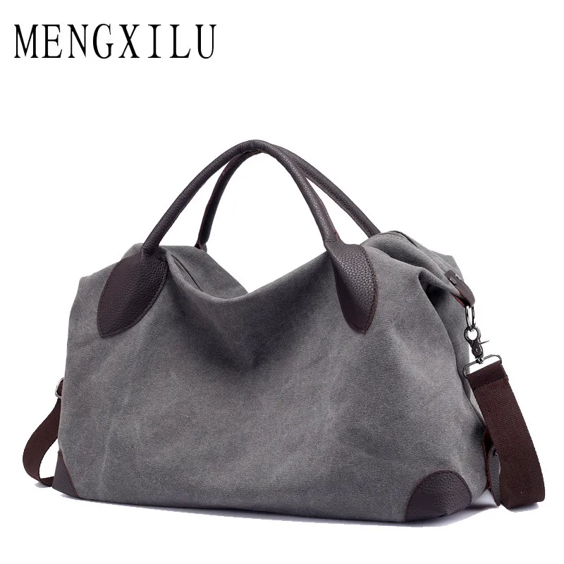 

MENGXILU Big Canvas Women Bags Handbag Women Famous Brand Designer Box Female Shoulder Bag Ladies Casual Totes Bag Women Handbag