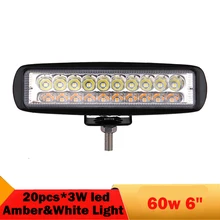 6 pollice Spot Luce del Lavoro del LED Bar Auto HA CONDOTTO LA Lampada 12 v 24 v di Guida Luci di Nebbia Fuori Strada 4×4 camion Barca 4WD ATV SUV Del Faro Del Motociclo