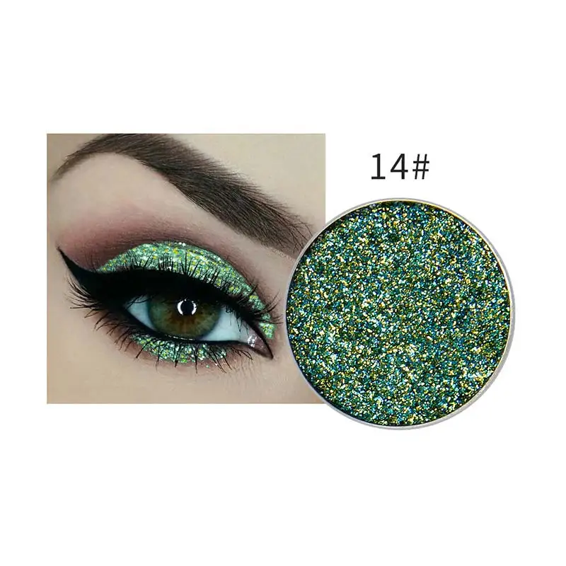 NICEFACE одиночный блеск 15 цветов Flash Diamond тени для век Shimmer Eye Shadow MH88 - Цвет: As picture