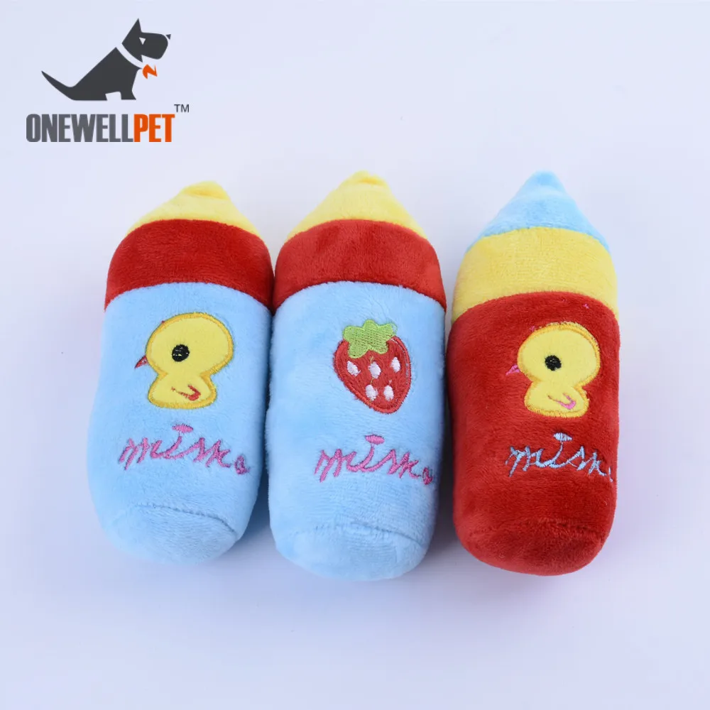

Dog Toys Pet Squeaky Toys Pencil-like Short Plush Chew Toy Kitten Teaser Interactive Toys Pet Supplies Pillow Stuffed Voicing