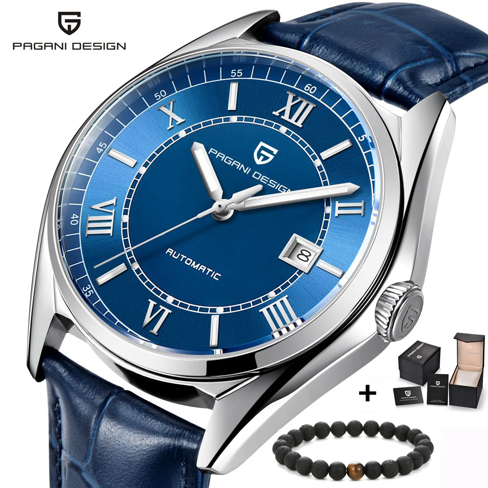 

PAGANI DESIGN Luxury Brand 2018 NEW Men Automatic Mechanical Watch Genuine Leather Business Fashion Wristwatch Relogio Masculino