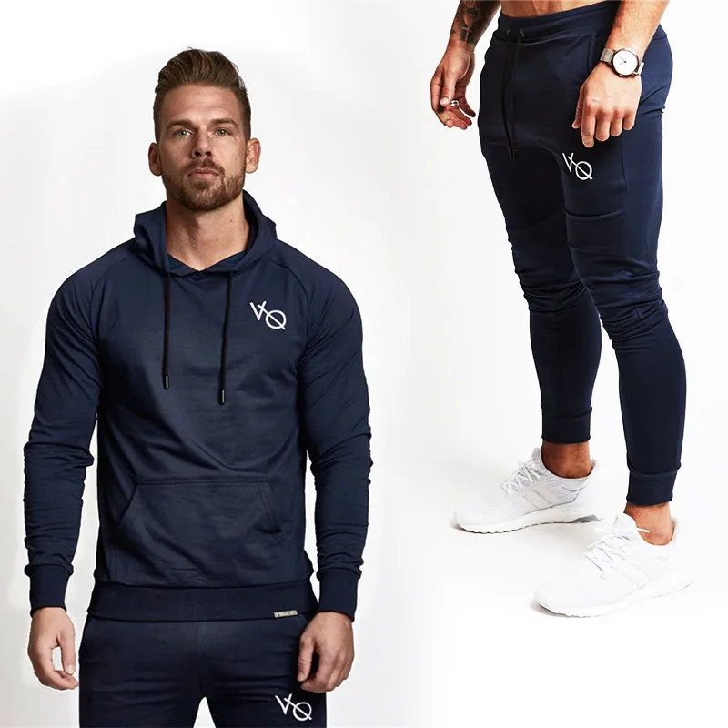 Vanquish Best Gyms Men's Sets 2019 new Sportswear Tracksuits Sets Men's  Hoodies+Pants Casual Outwear Suits Independence match
