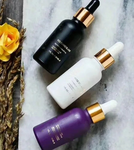 

15ML 30ML Rose Gold Face Primer Elixir Radiating Moisturizer Primer Volcanic Elixir Hydrating Makeup Essence Oil Highlight Serum