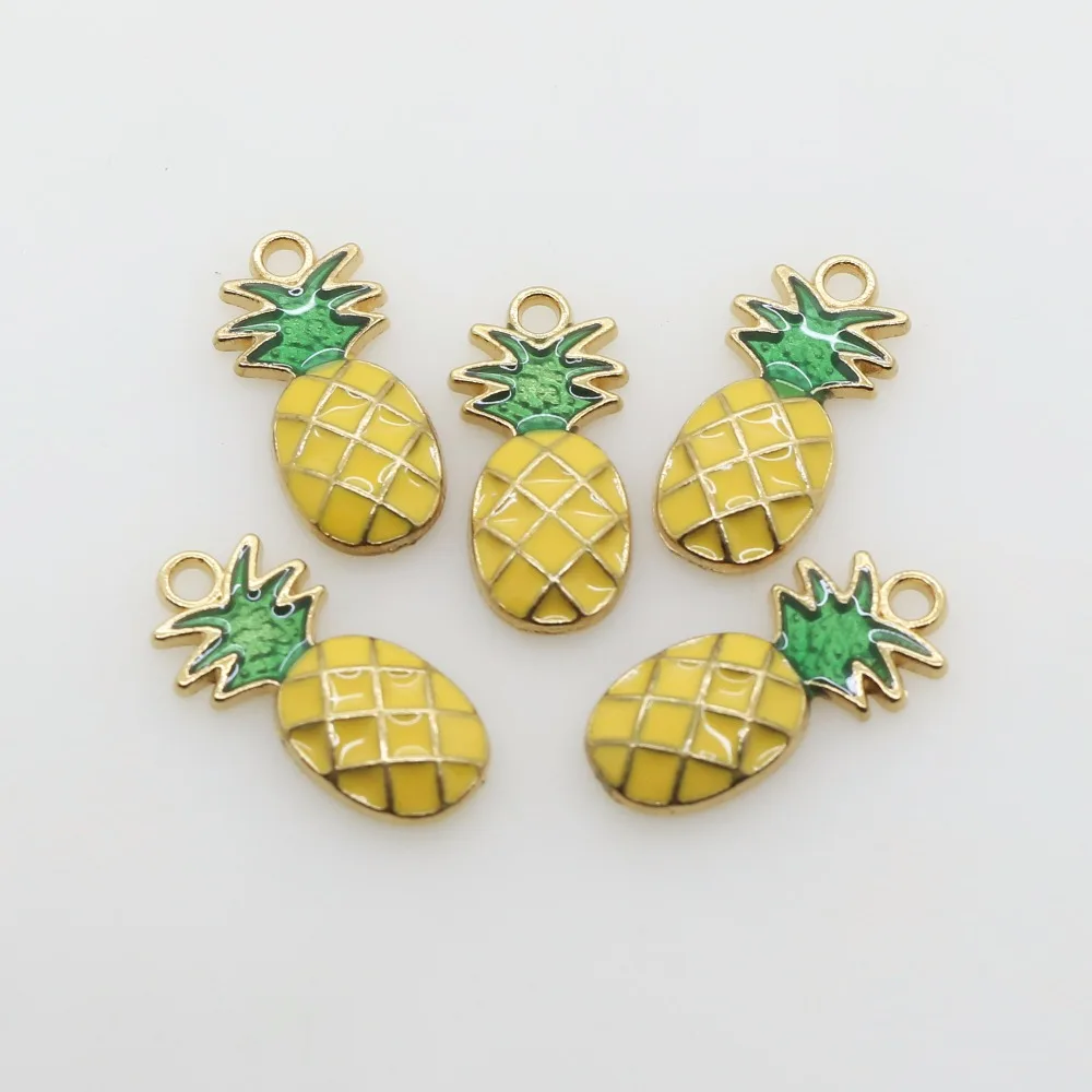 

New 10pcs/lot 28mm*20mm Alloy Pineapple Jewelry Accessories DIY decoration craft scrapbook accessories