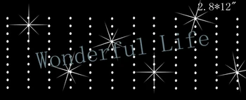 

A quality Wonderful Life Bow Bling dot Rhinestone Iron On Transfer design