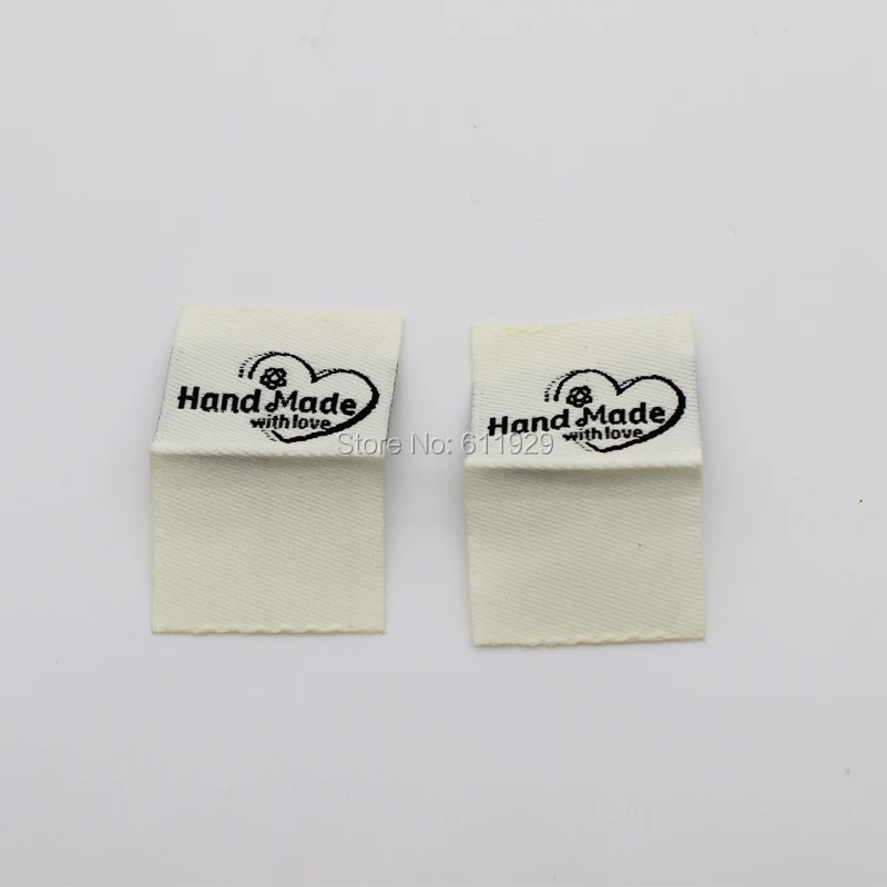 free shipping handmade labelsDIY gift labelclothing woven labeldoll labelhand made with love taggarment tag 200 pcs a lot
