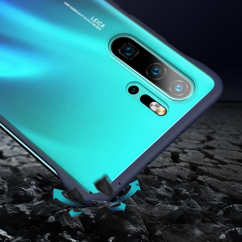 Роскошный безборый чехол для телефона huawei p30 pro lite light p30pro безрамный матовый с кольцом чехол для huawei P30 lite P 30 30pro