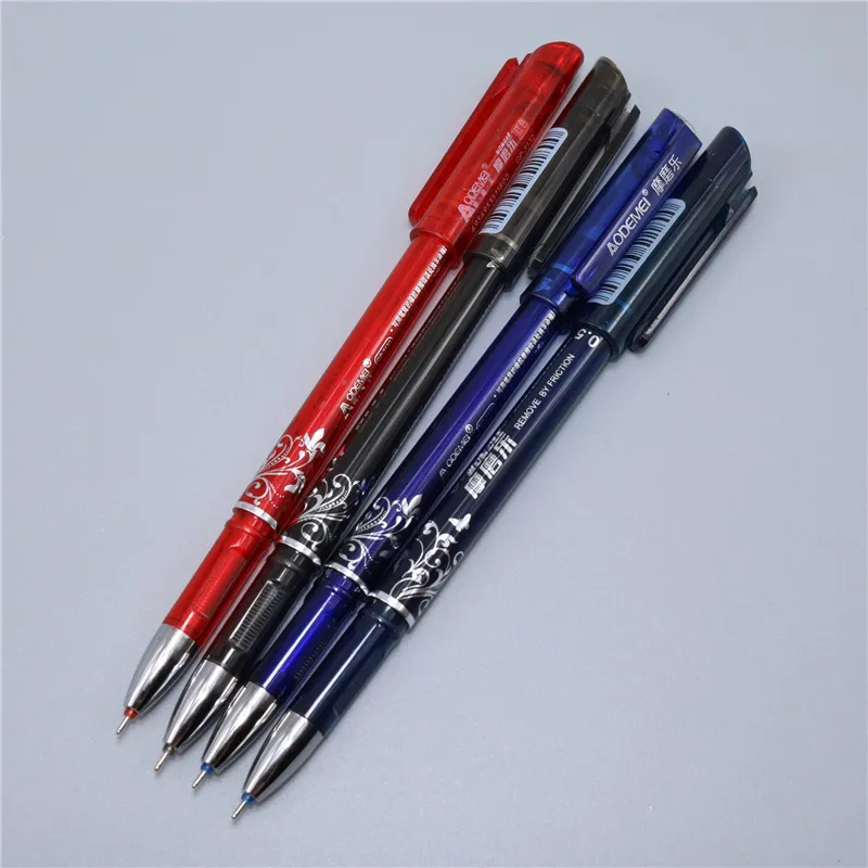 48 шт., креативная стираемая гелевая ручка, ручка офисная, деловая, школьные канцелярские принадлежности для студентов, четыре цвета, дополнительная толщина ниба 0,5 мм