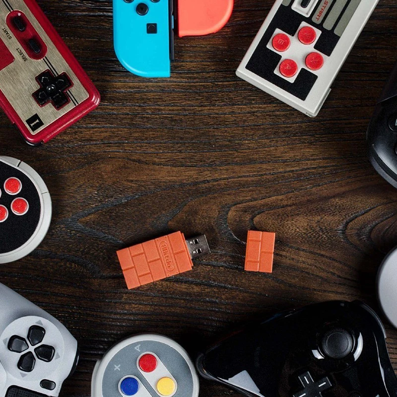  8Bitdo Portable USB Wireless Bluetooth Adapter Receiver Gamepad For Windows/Switch Lightweight Comp