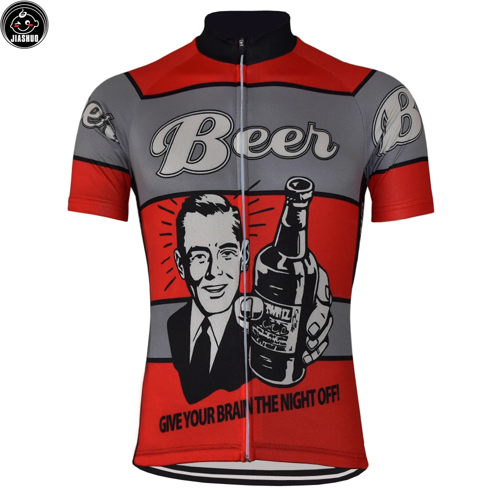 Classical NEW 2017 Man Beer pro Bike Team Cycling Jersey Breathable Customized Jiashuocycling