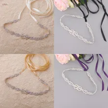 Стразы свадебный пояс Кушак серебряный кристалл алмаза пояс невесты для свадебного платья свадебные украшения