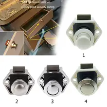 Camper Car Push Lock Button Lock Latch Knob RV Caravan Boat Motor Home Cabinet Drawer Latches Button Lock for Furniture Hardware half moon push lock zinc alloy keyless push latch catch rv wardrobe drawer cabinet caravan furniture lock gold chrome