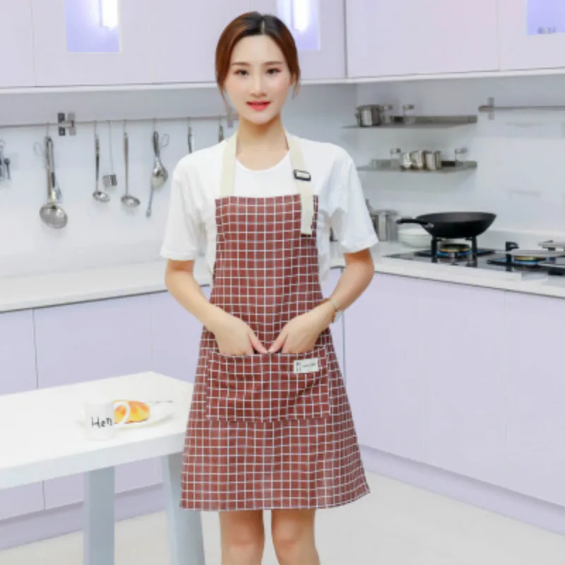 

New Fashion Lady Women Men Adjustable Sleeveless Cotton Linen High-grade Kitchen Apron For Cooking Baking Restaurant Pinafore