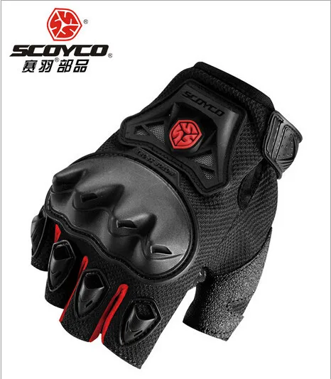 Летние SCOYCO MC29D Guantes мотоциклетные перчатки, Половина Пальцы moto cross байкерские перчатки защита