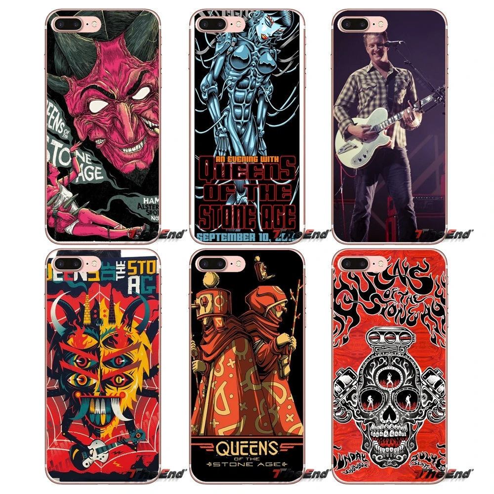 

For Xiaomi Redmi 4 3 3S Pro Mi3 Mi4 Mi4i Mi4C Mi5 Mi5S Mi Max Note 2 3 4 Cover Coque Queens of the stone age Cell Phone Bag Case