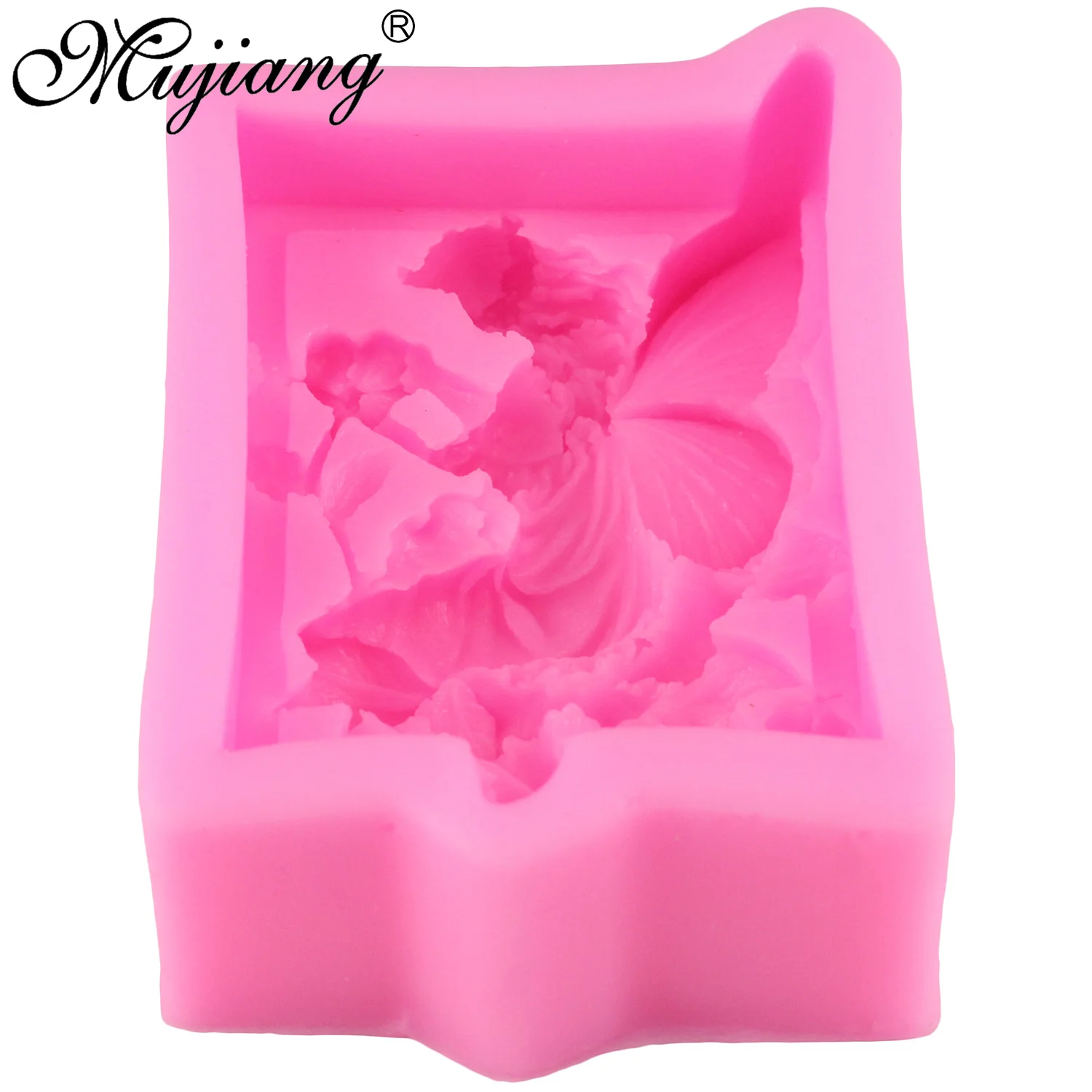 Mujiang DIY Цветочные феи глина мыльные формы Fondant украшения торта ангельская клейкая