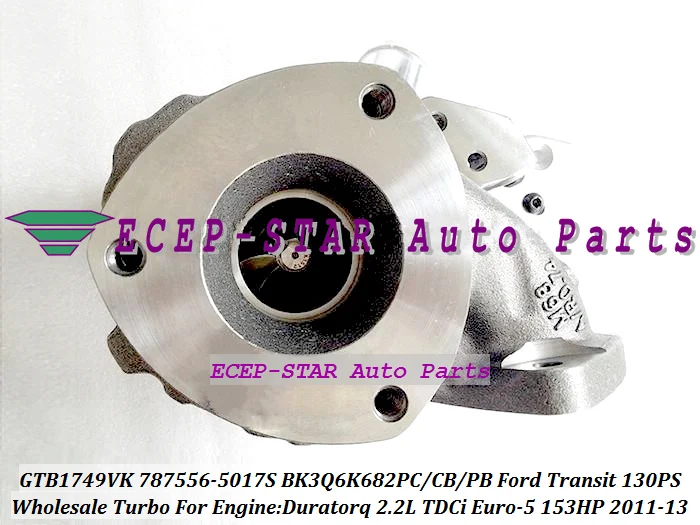 GT1749V 787556-5017S 787556-5016S 1717628 BK3Q6K682PC BK3Q6K682CB Turbo For Ford Transit 130PS Duratorq TDCi 2.2L 2011-13  (4)