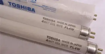 

2pcs,TOSHIBA FL4W 4WATT COOL WHITE fluorescent lamp tube,4W linear bulb