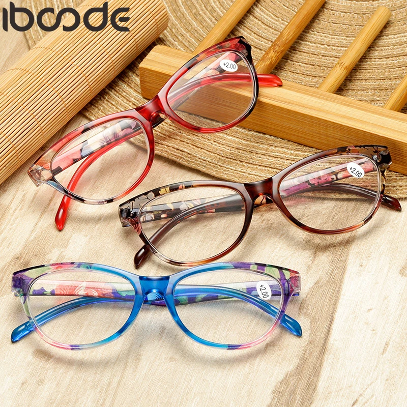 Iboode очки для чтения «кошачий глаз» женские и мужские легкие очки для дальнозоркости 1,0 1,5 2,0 2,5 3,0 3,5 4,0