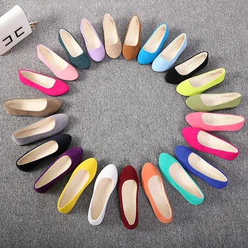 

HEE GRAND Pointed Toe Shoes Red Women Solid Black Ballet Flats Spring 2019 Slip on White Casual Shoes Lady Autumn Loafers XWD868