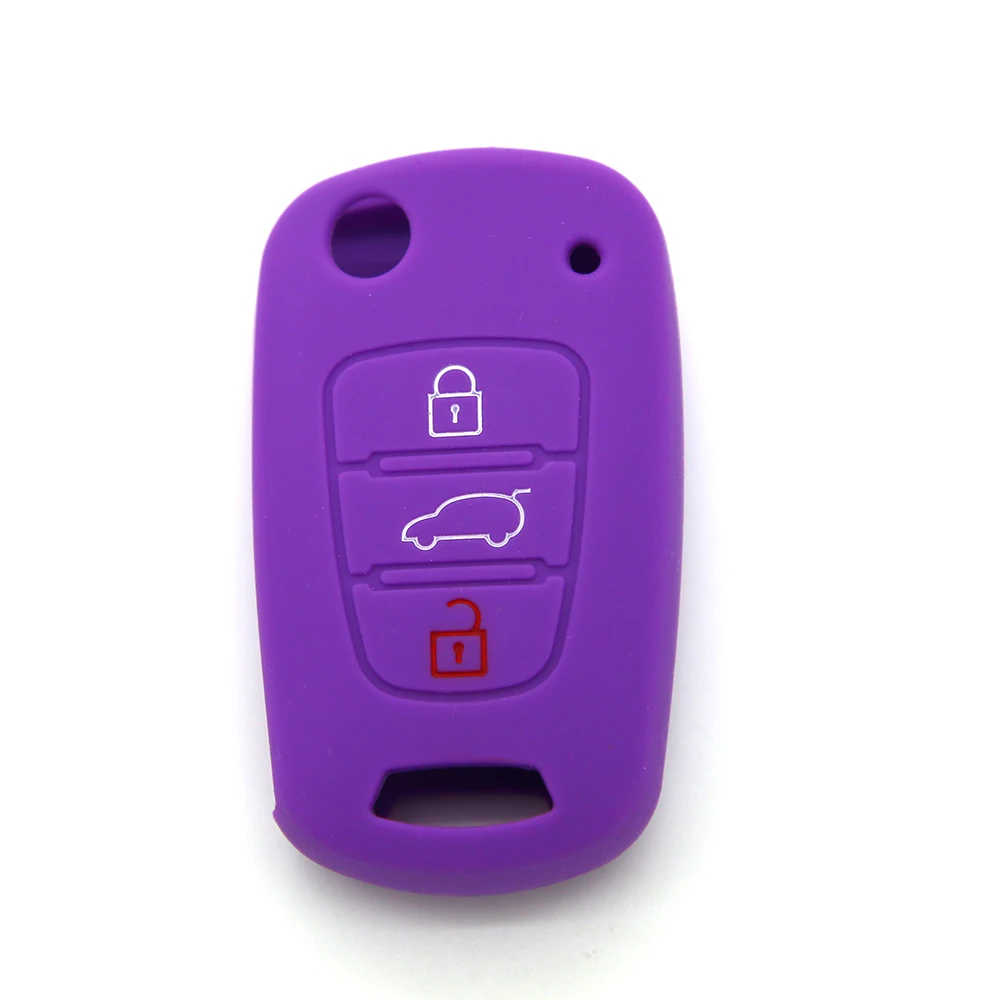 Durable Waterproof Silicone Car Key Cover Case For Kia RIO K2 K5